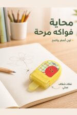 ⁦محاية Deli فواكه صفراء بغطاء شفاف - 9380200⁩ - الصورة ⁦2⁩
