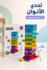 ⁦برج التحدي EDU TREE Colours JENGA 54 قطعة مع مطرقة - 3695273⁩ - الصورة ⁦2⁩