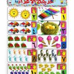لوحة وايت بورد تعليمية للأرقام العربية 50×70 سم - موديل 4496