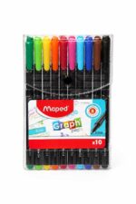 طقم أقلام تلوين Maped Graph peps fine 10 ألوان 0.4 mm - 4181946