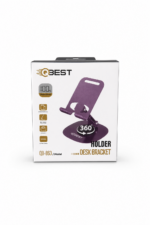 حامل هاتف مكتبي QBest معدني بزاوية 360 درجة QB863