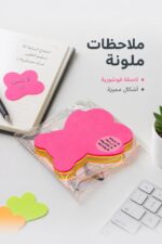 ⁦ورق ملاحظات لاصق فوسفوري بأشكال ملونة - 13788⁩ - الصورة ⁦2⁩