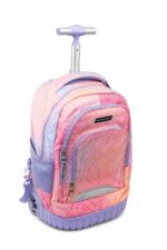 حقيبة BodyPack جرار 18 إنش بنقشة وردية - موديل 1584180