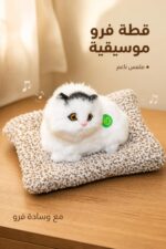 ⁦قطة فرو موسيقية مع وسادة ناعمة موديل 14594⁩ - الصورة ⁦2⁩