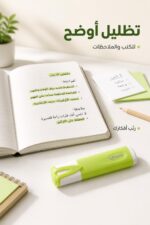 ⁦قلم هاي لايتر Maped مارشميلو أخضر - موديل 3495038⁩ - الصورة ⁦2⁩