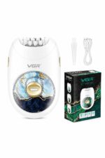 آلة إزالة الشعر VGR V-706 لاسلكية بـ18 ملقطاً و70 دقيقة
