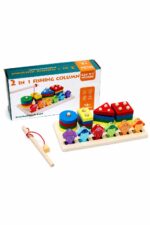 لعبة فرز أشكال وصيد سمك مغناطيسية QIYI WOODEN 4269810