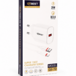 شاحن QBest USB بقدرة 20 واط مع الشحن السريع QB72