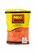 كيس بالونات Neo Balloon لاتكس برتقالي 50 قطعة - 3420090