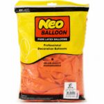كيس بالونات Neo Balloon لاتكس برتقالي 50 قطعة - 3420090