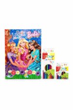 دفتر قصة وتلوين Barbie كبير مع قناع - موديل 5305