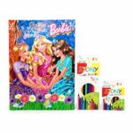 دفتر قصة وتلوين Barbie كبير مع قناع - موديل 5305