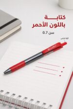 ⁦قلم CLARO TRION GRIP RT كباس 0.7 أحمر - موديل 3130⁩ - الصورة ⁦2⁩