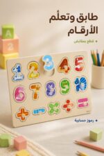 ⁦لوح مطابقة الأرقام مع مقابض للأطفال - موديل 16101⁩ - الصورة ⁦2⁩