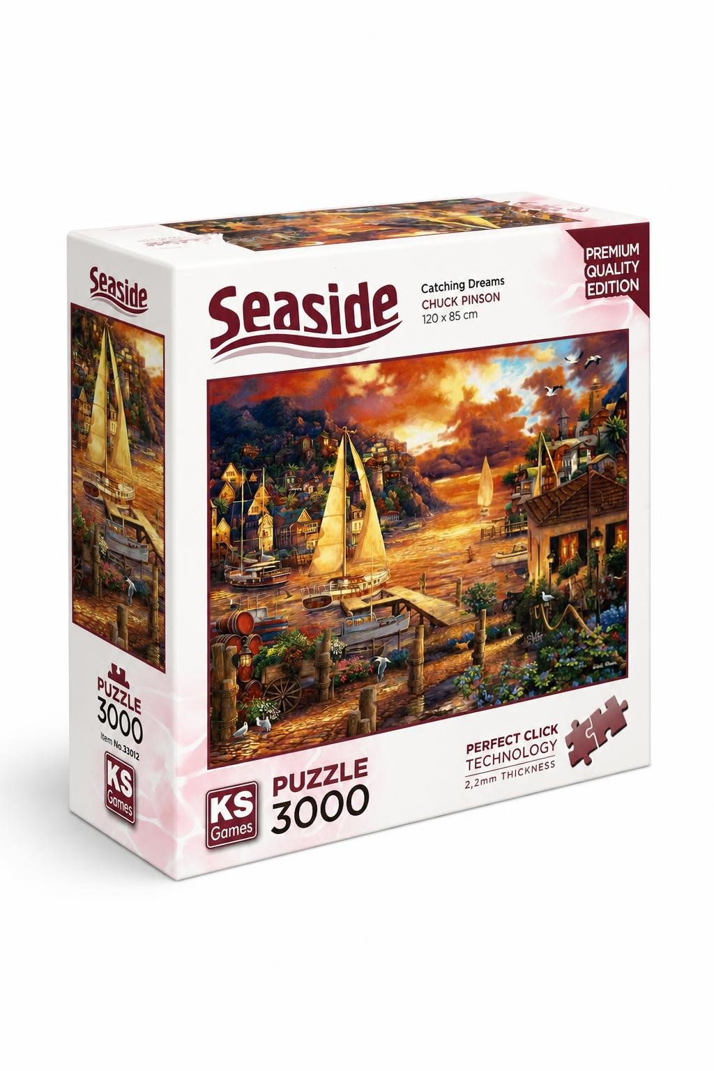 4215eed4-3dc1-412f-80f8-d56c89d887c7-1.jpg بازل KS Games Seaside 3000 قطعة Catching Dreams موديل 12415 - الصورة 1