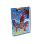 طبلية ورق A4 ديزني بتصميم Spider-Man وملقط معدني - 1909950