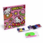 لوحة ستراس HelloKitty بإطار خشبي 20*20 سم - 1730718