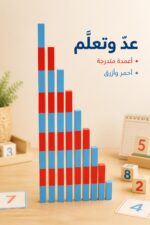 ⁦أعمدة العد الخشبية الطويلة بالأحمر والأزرق - 7276031⁩ - الصورة ⁦2⁩