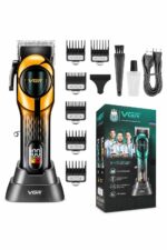 ماكينة حلاقة شعر VGR V-166 ببطارية 2000mAh و6 أمشاط