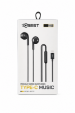 سماعات QBest QB721 سلكية Type-C مع مايك وتحكم صوت
