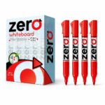 علبة أقلام وايت بورد Zero حمراء قابلة للتعبئة - 12 قطعة