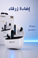 ⁦سماعات بلوتوث QBest QB600 بعزل ضوضاء وإضاءة LED⁩ - الصورة ⁦3⁩