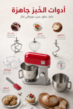⁦عجانة Kenwood kMix حمراء 1000W بسعة 5L - KMX750ARD⁩ - الصورة ⁦4⁩