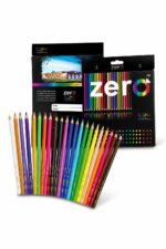 علبة ألوان خشبية zero 524، 24 لون طويل - موديل 1258