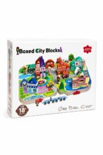 لعبة بناء مدينة خشبية MUWANZI Boxed City Blocks 7374564