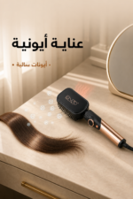 ⁦فرشاة تمليس الشعر ENZO EN-4002 سيراميك أيونية مضادة للحروق⁩ - الصورة ⁦3⁩