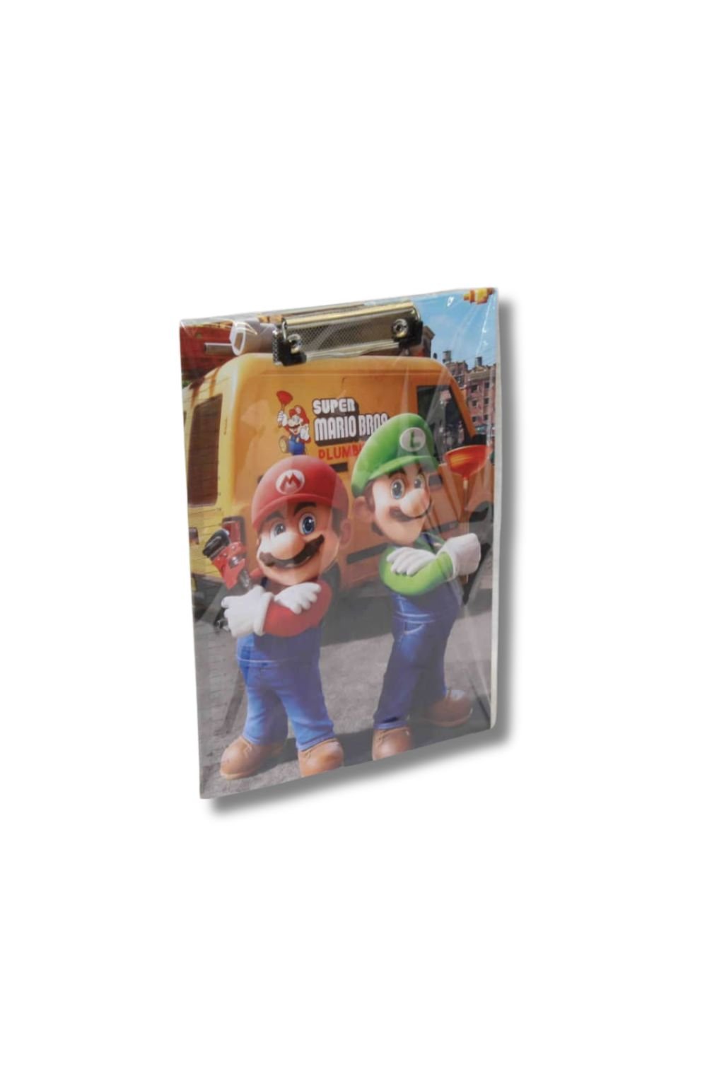 55 6312844 طبلية ورق A4 بتصميم Super Mario Bros وملقط معدني - الصورة 1