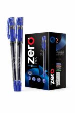 أقلام Zero Pen 1277 سيمي جل زرقاء بقبضة مطاطية، 12 قلم