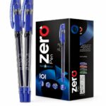 أقلام Zero Pen 1277 سيمي جل زرقاء بقبضة مطاطية، 12 قلم