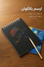 ⁦دفتر حك بالعود الخشبي بألوان متعددة - موديل 15549⁩ - الصورة ⁦2⁩