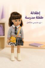 ⁦دمية طفلة مدرسة Wandalong سيليكون 18 inch - 4206701⁩ - الصورة ⁦2⁩