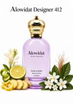 عطر نسائي Alowidat Designer 412 – زهري حمضي بلمسة زنجبيل ناعمة