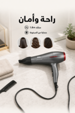 ⁦مجفف شعر DSP 30284 بقوة 1600W وفوهة تركيز⁩ - الصورة ⁦4⁩