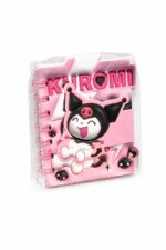 دفتر ملاحظات صغير بتصميم Kuromi وردي - موديل 14602