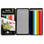 علبة ألوان خشبية Helix OXFORD معدنية 12 لون - موديل 2555