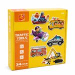 بزل وسائل النقل Traffic Tools 34 قطعة لعمر 3+ - 7395904
