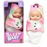 دمية Sleep Baby سيليكون صغيرة بغطاء يونيكورن - موديل 10769