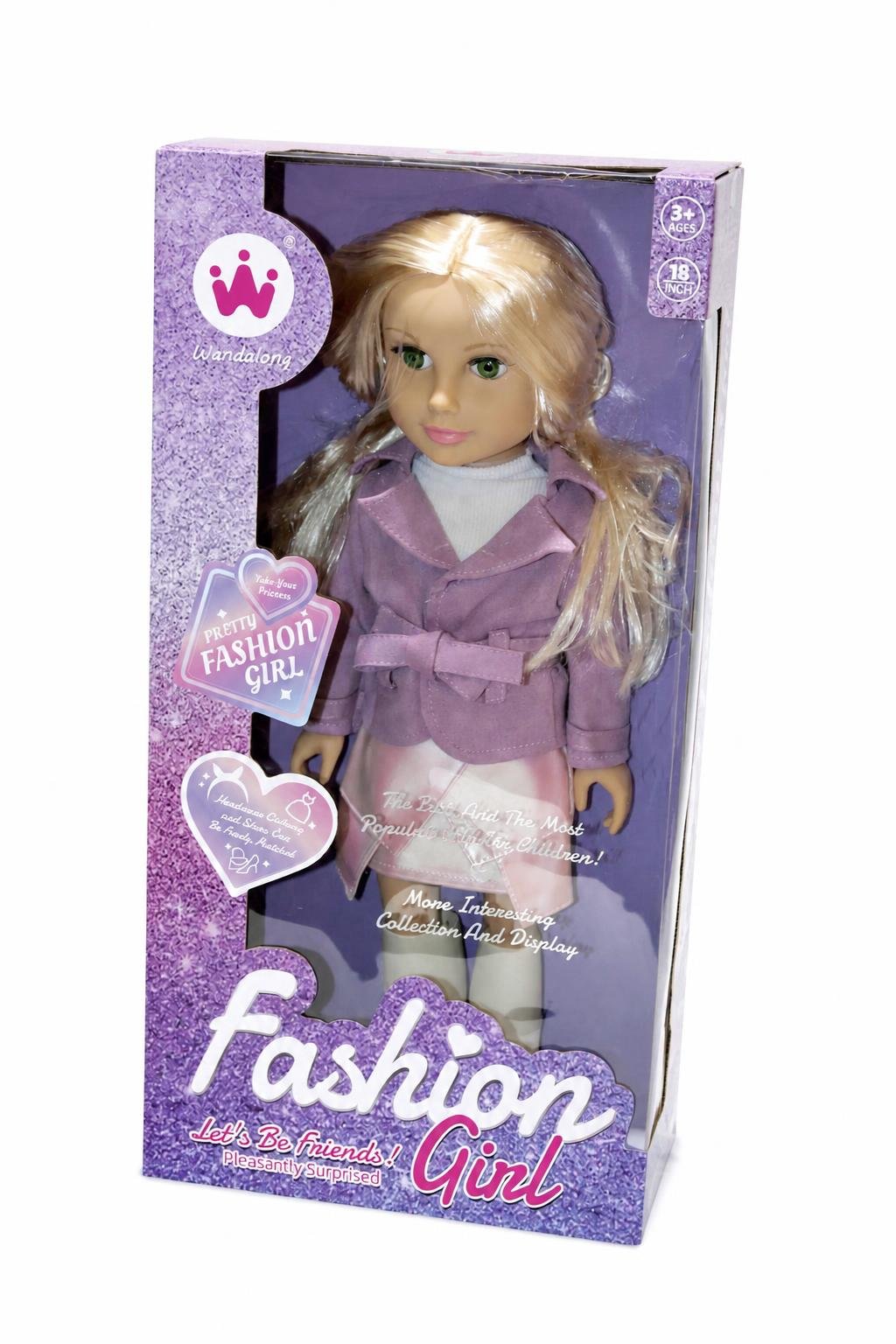 5da1663b-ea23-4aaa-b5ce-ef87ddf7b5fb.jpg لعبة باربي سيليكون Wandalong Fashion Girl 18 INCH - 7467125 - الصورة 1