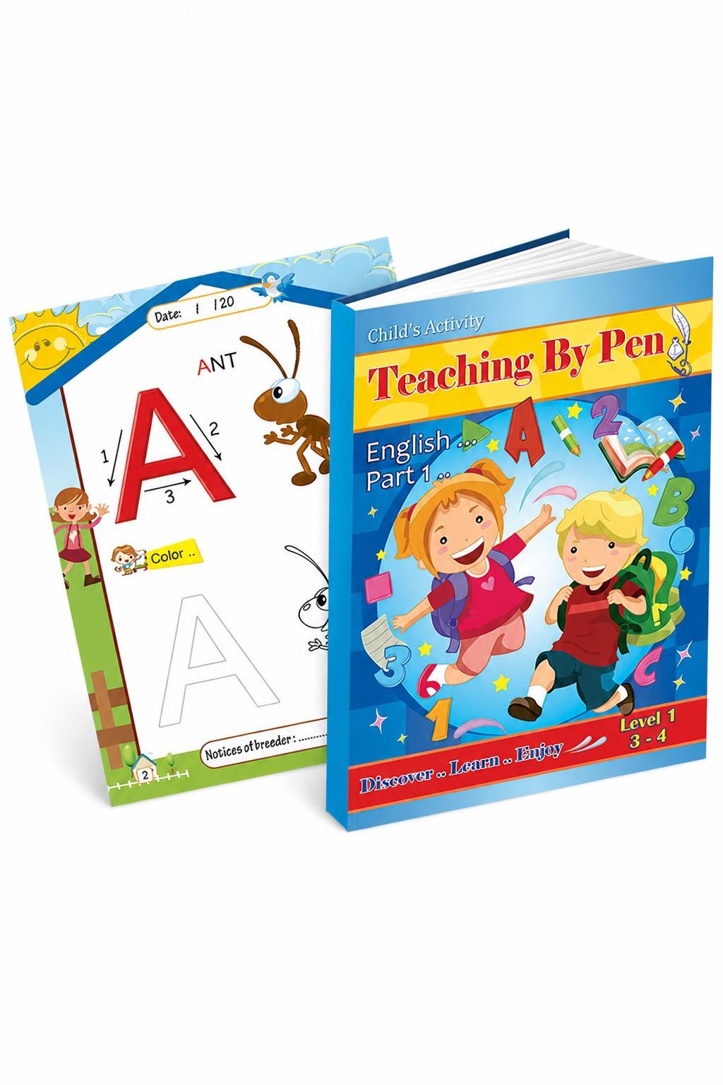 5ef78fc1-e390-4026-a2d0-5fbf81e05dbd-1.jpg كتاب علم بالقلم إنجليزي للأطفال 3-4 سنوات - جزء 1 موديل 888 - الصورة 1