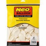 بالونات Neo Balloon لاتكس بيضاء 50 قطعة 220 غرام - 11897