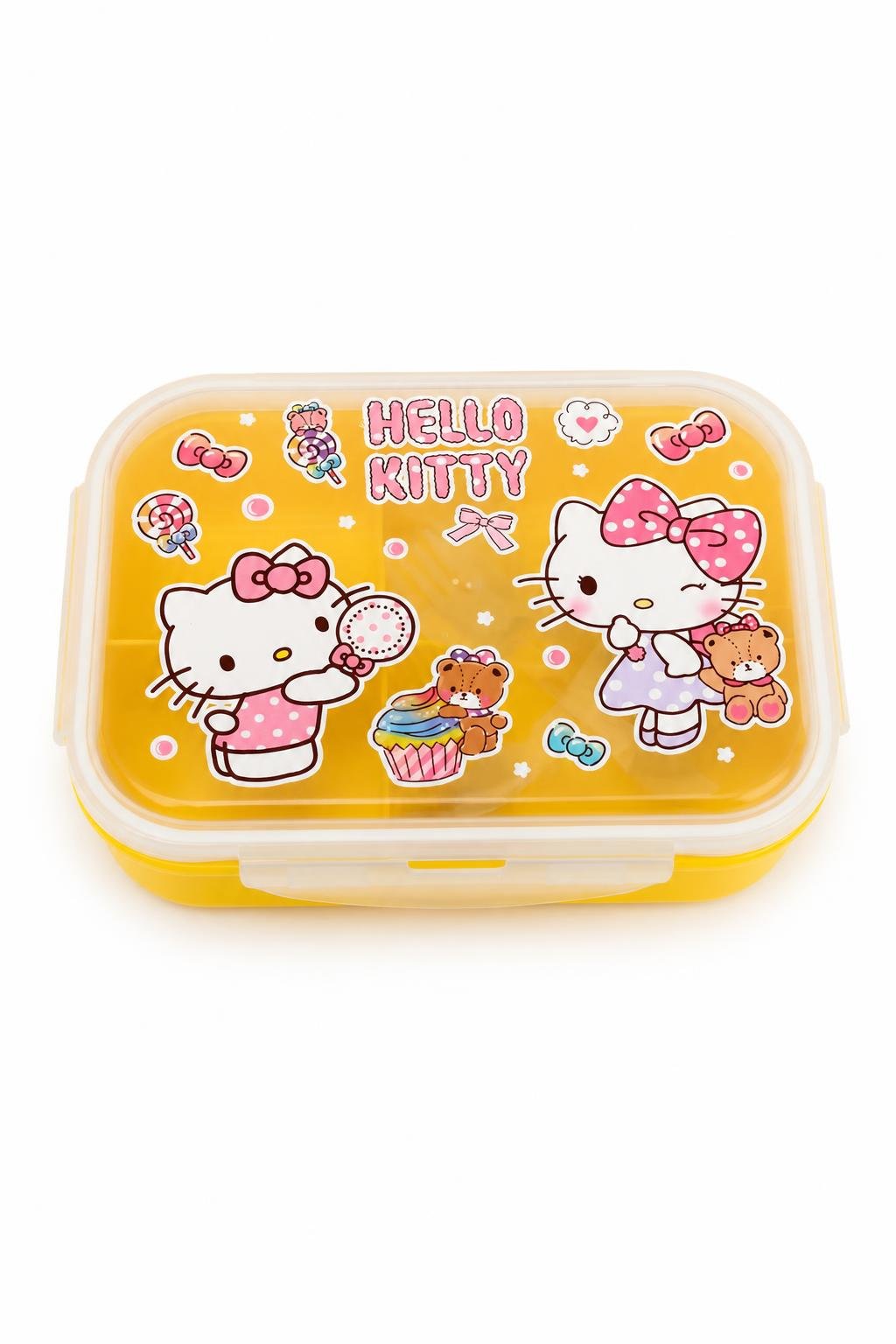 5f6482b9-d59a-49c0-95a5-a2d407f2f892.jpg حافظة طعام بلاستيكية برسومات HELLO KITTY موديل 6496103 - الصورة 1