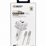 شاحن سيارة QBest بقدرة 45W مع Type-C موديل QB016