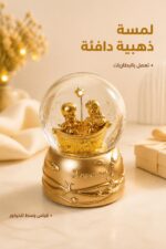 ⁦كرة ثلج ديكورية وسط تعمل بالبطاريات موديل 10313⁩ - الصورة ⁦2⁩