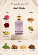 ⁦عطر نسائي Alowidat Designer 395 – زهري خشبي بلمسة دافئة⁩ - الصورة ⁦2⁩