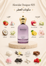 ⁦عطر نسائي Alowidat Designer 825 – فاكهي سكري بلمسة مسكية⁩ - الصورة ⁦2⁩