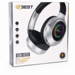 سماعة QBest QB935 محيطية بإضاءة RJB ودعم AUX وكرت ذاكرة